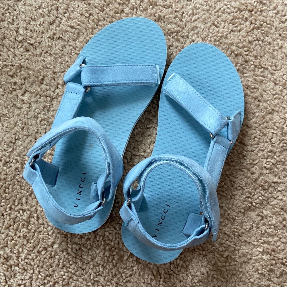 vincci blue strap sandals